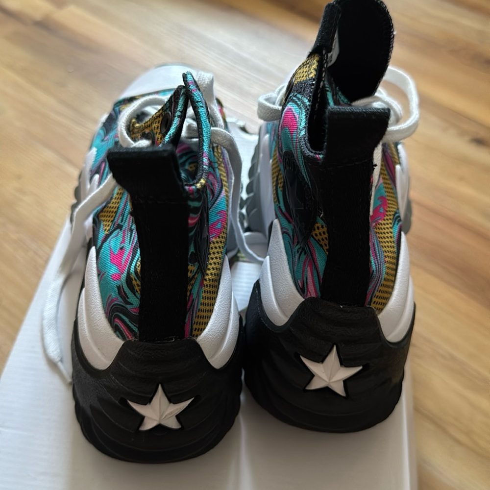 Multicolor Converse Worn Once - image 2